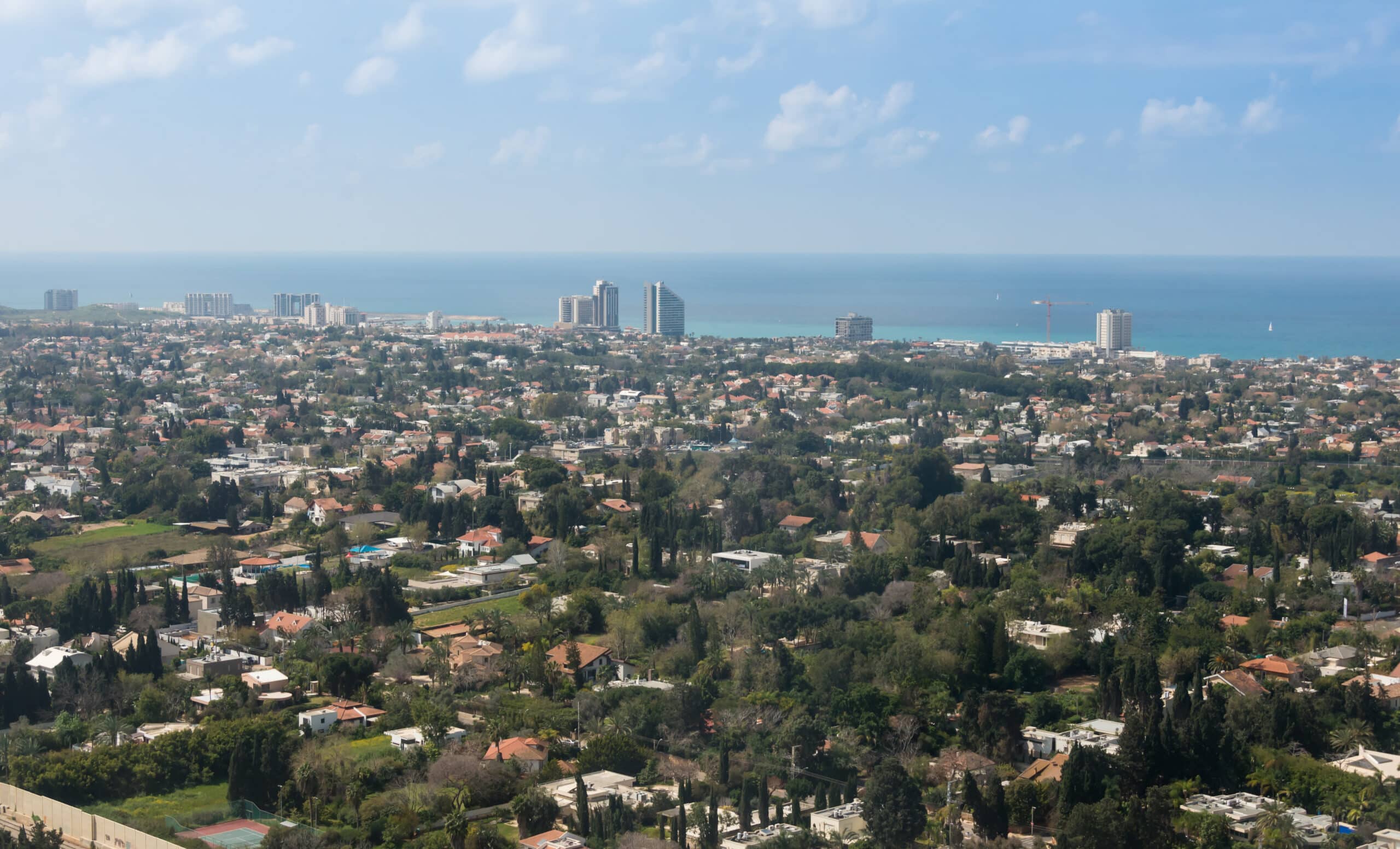 צילום מהאוויר של הרצליה